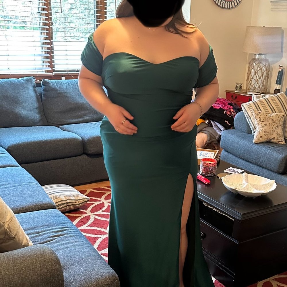 Green Formal/Prom Dress Size 3XL